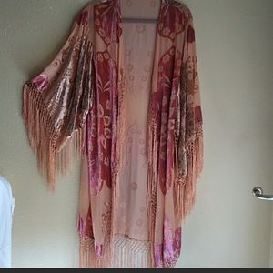 Boho kimono robe